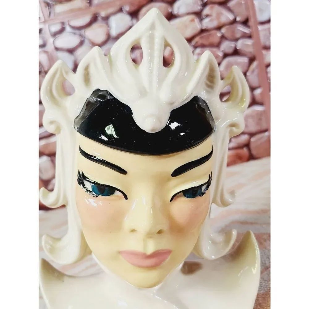 Vintage Lotus Ceramic Arts Studio Porcelain Vase Figurine